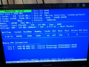memtest86+ with Crucial DDR2 2GBx2